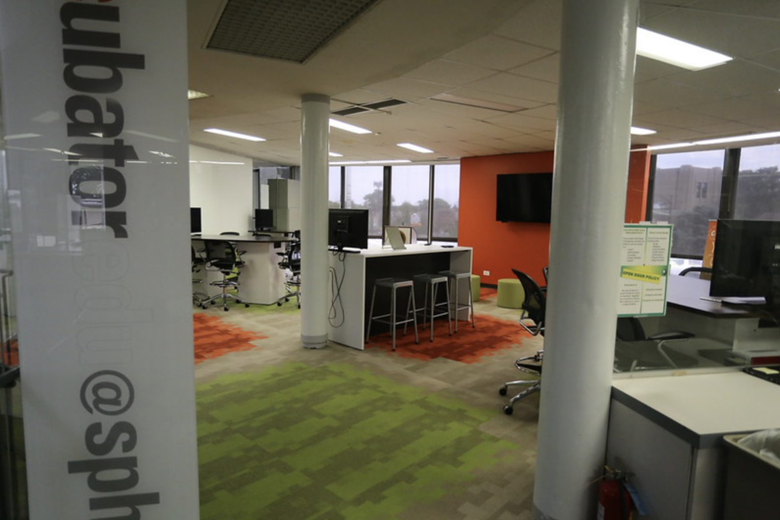 The IncubatorEDU classroom at Saint Patrick High School